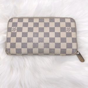 LV Large Vintage Damier Azur Zippy Wallet